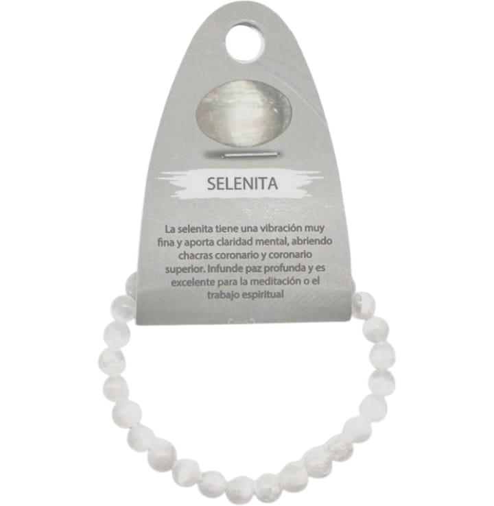 Pulsera Elastica Piedra Natural 6 mm ELIGE TU MINERAL FAVORITO PULSERAS MINERALES