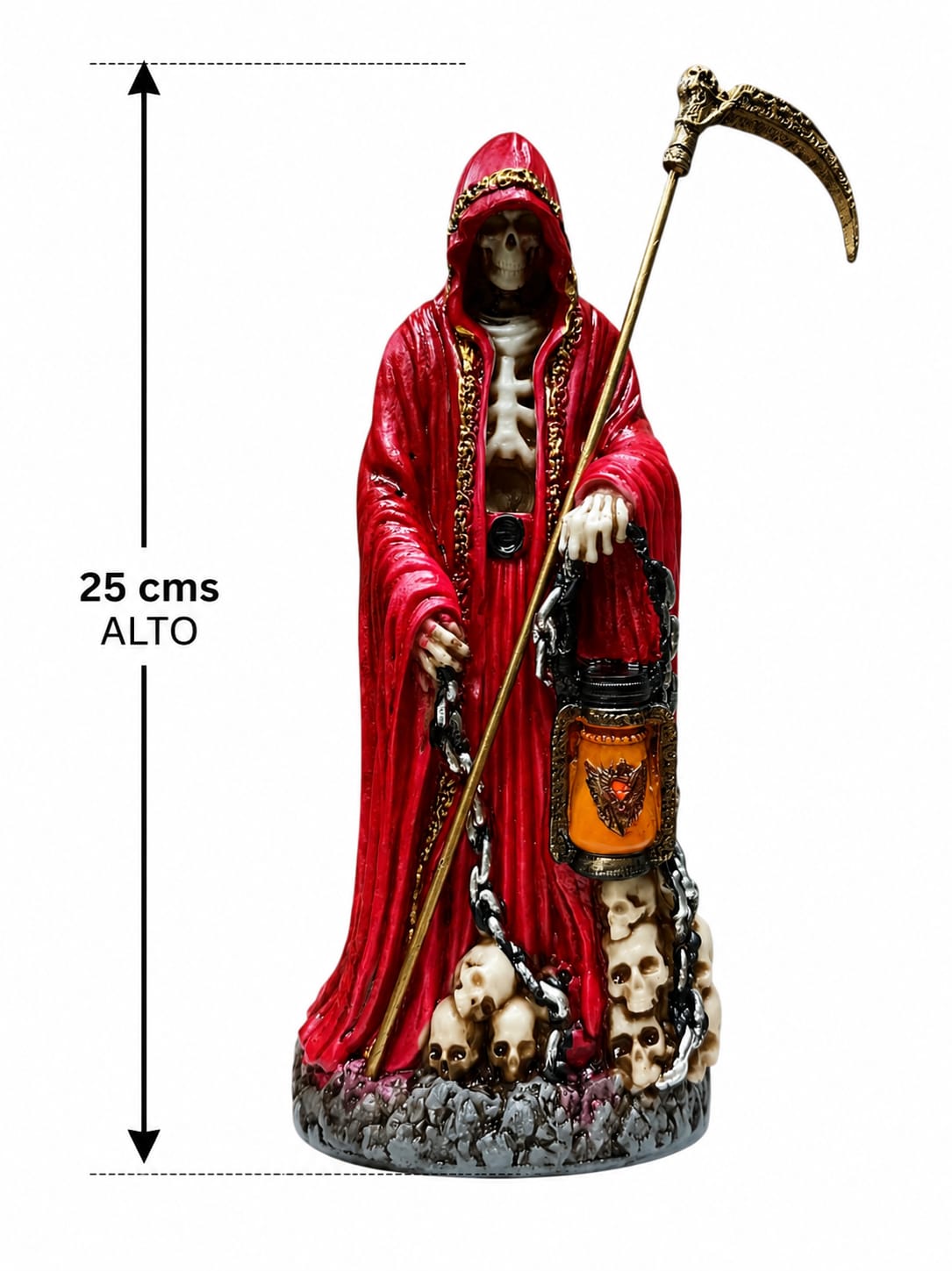 Figura En Resina Santa Muerte 25 Cms Aprox (ELIGE COLOR) TODOMINERAL