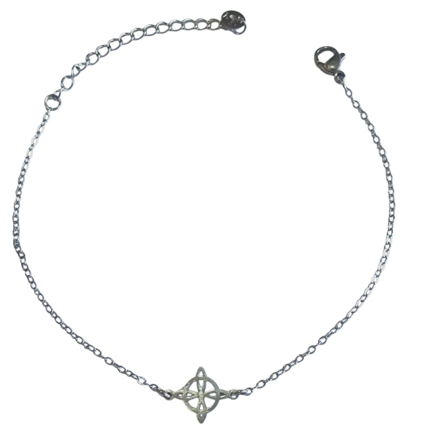 Juego Pulsera + Tobillera Nudo de Bruja | Acero Inoxidable Ajustable PULSERA ACERO