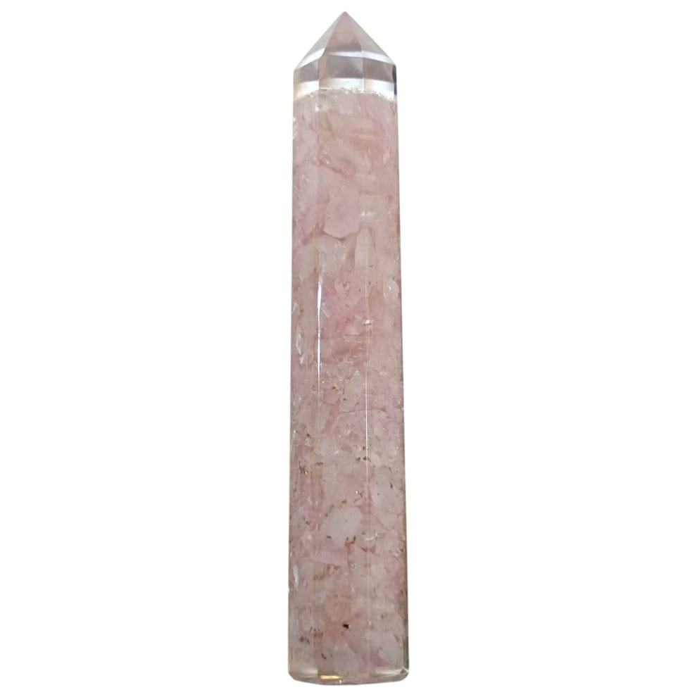 Obelisco Resina Orgonita Y Mineral 16 Cms Aprox OBELISCO MINERAL