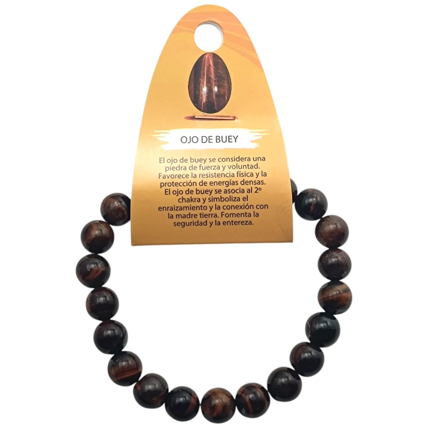 Pulsera De Hombre 22 Cms Piedra Natural 10 mm TODOMINERAL