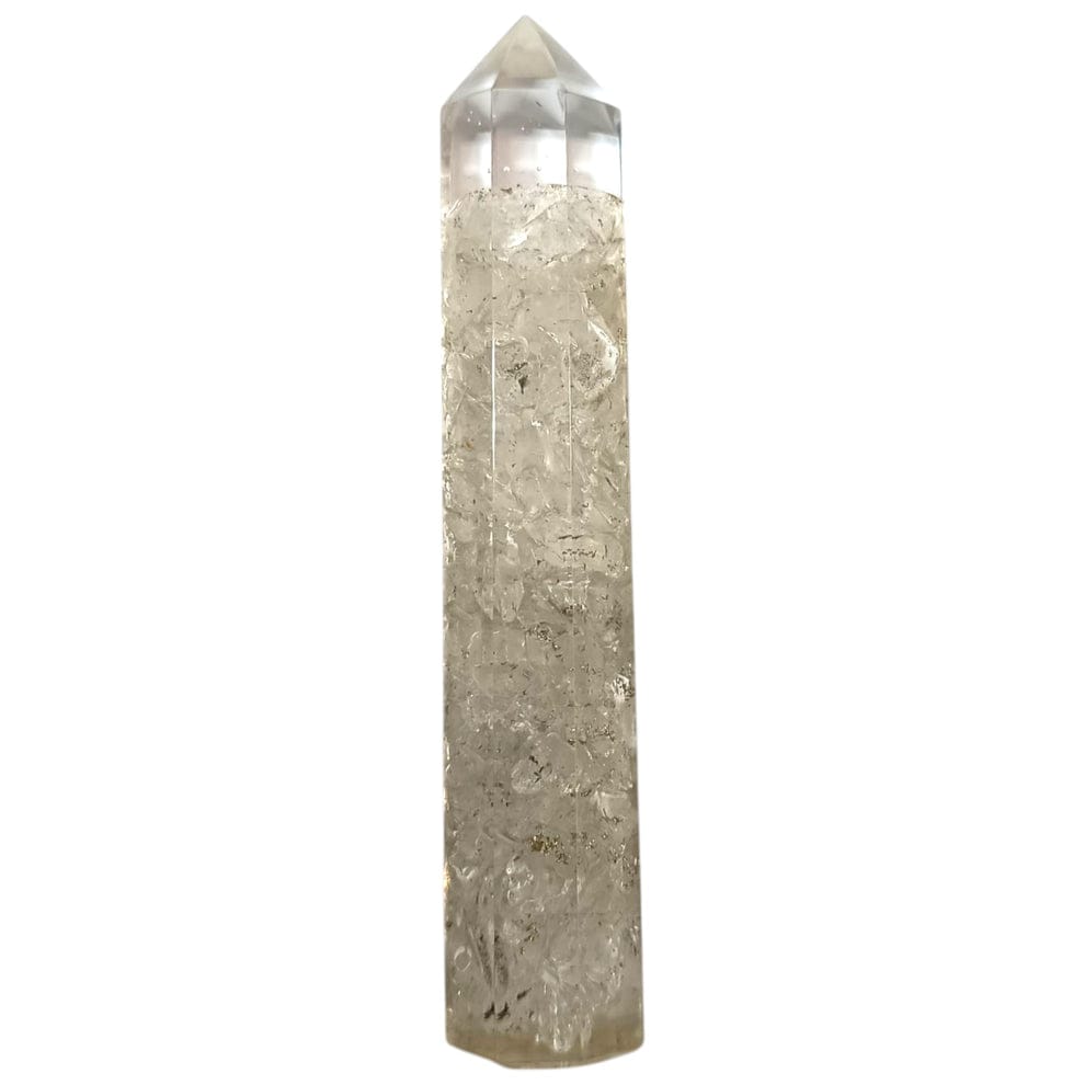 Obelisco Resina Orgonita Y Mineral 16 Cms Aprox OBELISCO MINERAL