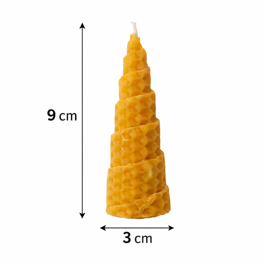 Vela de Miel Natural 🕯️ | Elige Tamaño | Unidad o Pack de 6 | Aroma Suave y Decoración Hogar VELAS DE MIEL