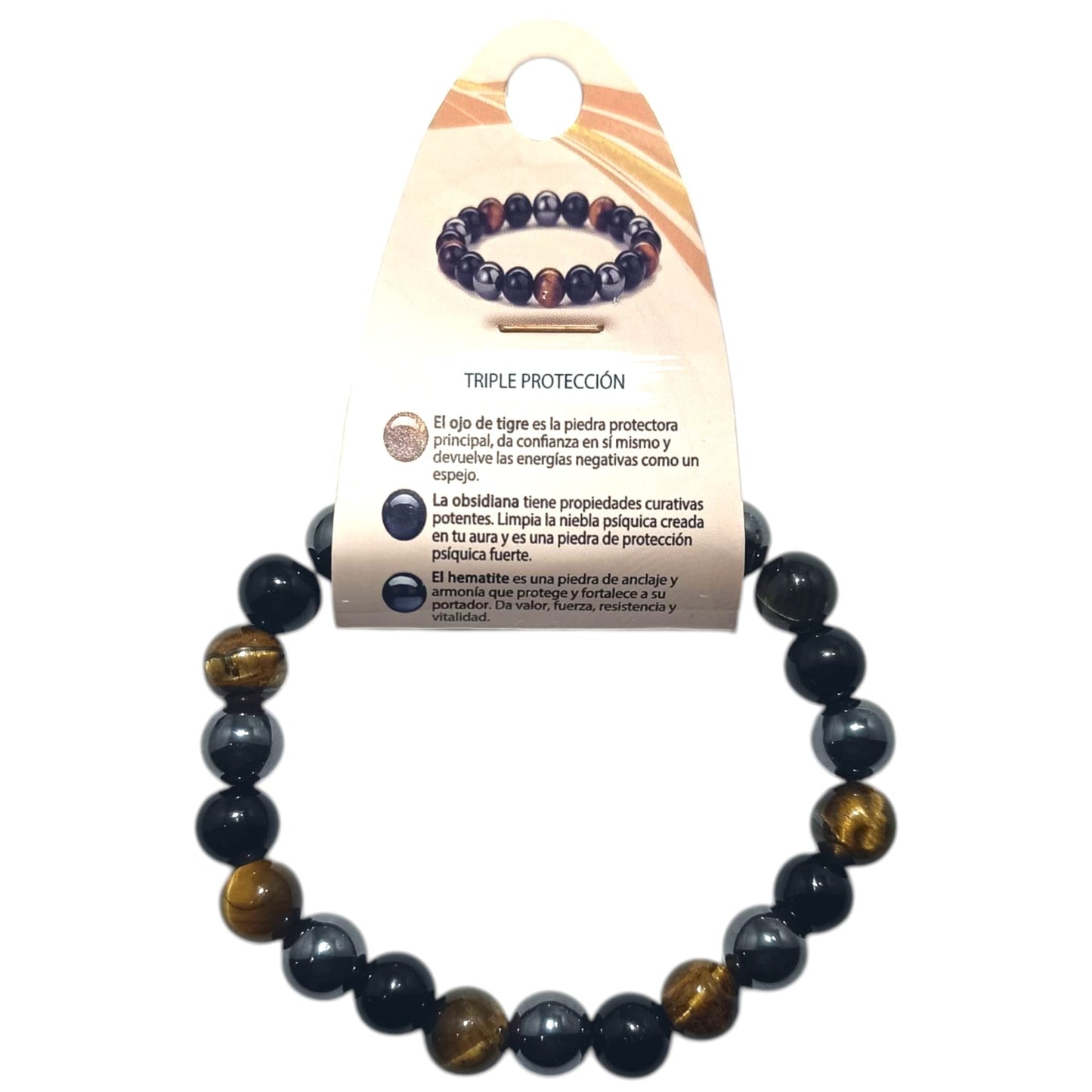 Pulsera De Hombre 22 Cms Piedra Natural 10 mm TODOMINERAL