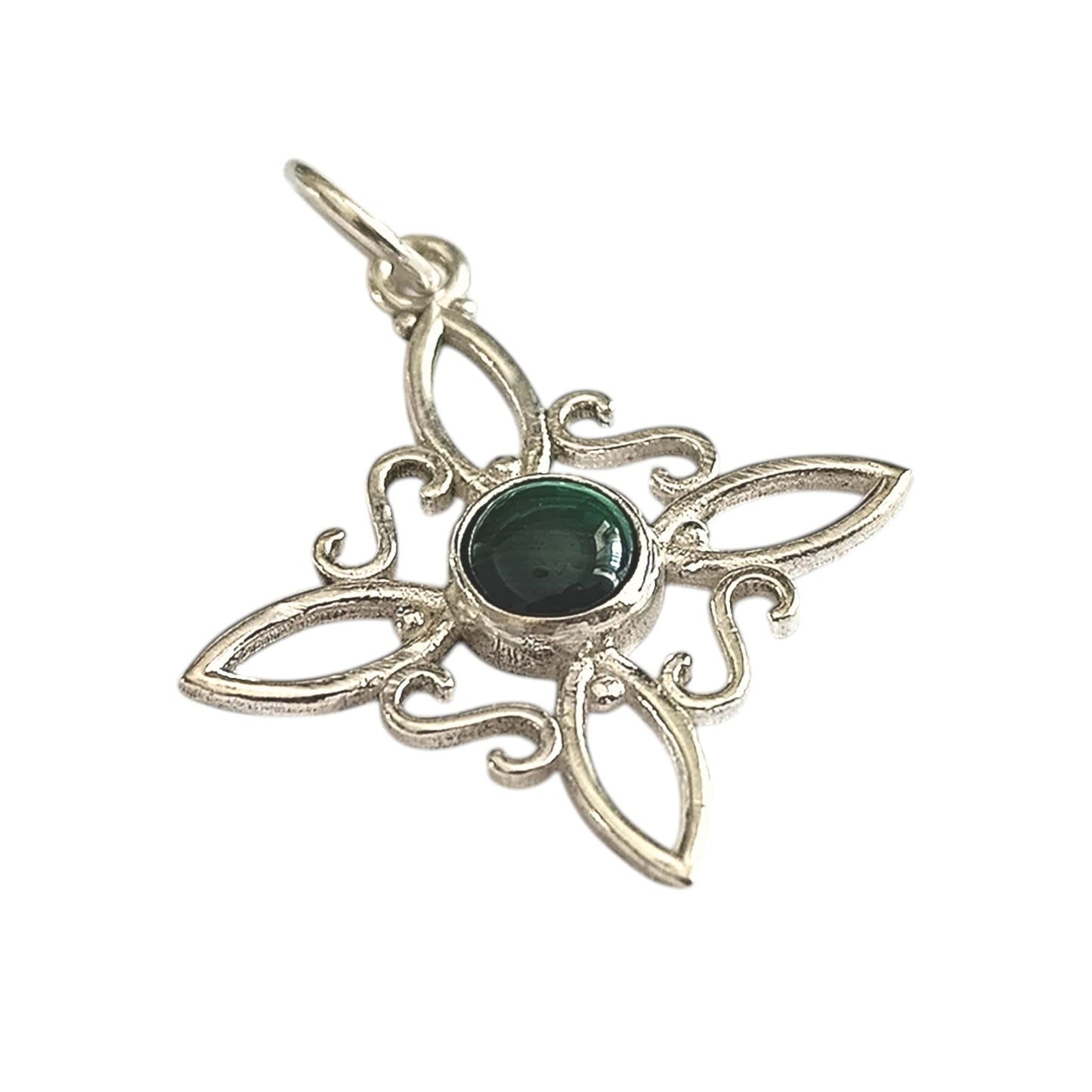 Colgante Nudo De Bruja Piedra Natural Plata 925 ELIGE TU MINERAL TODOMINERAL
