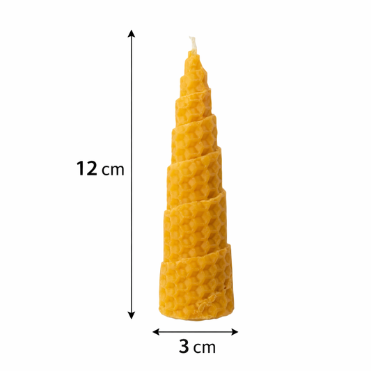 Vela de Miel Natural 🕯️ | Elige Tamaño | Unidad o Pack de 6 | Aroma Suave y Decoración Hogar VELAS DE MIEL